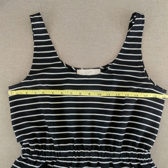 Black/White Striped LOFT Dress - Picture 6 of 8